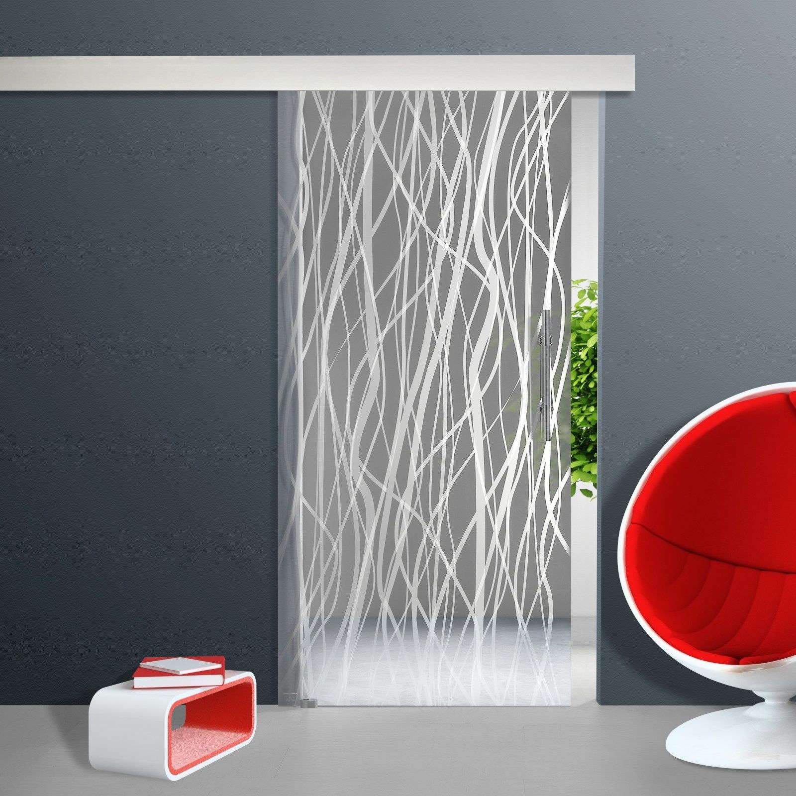 Glasdesign Porto skleněné posuvné dveře 1025 x 2050 mm