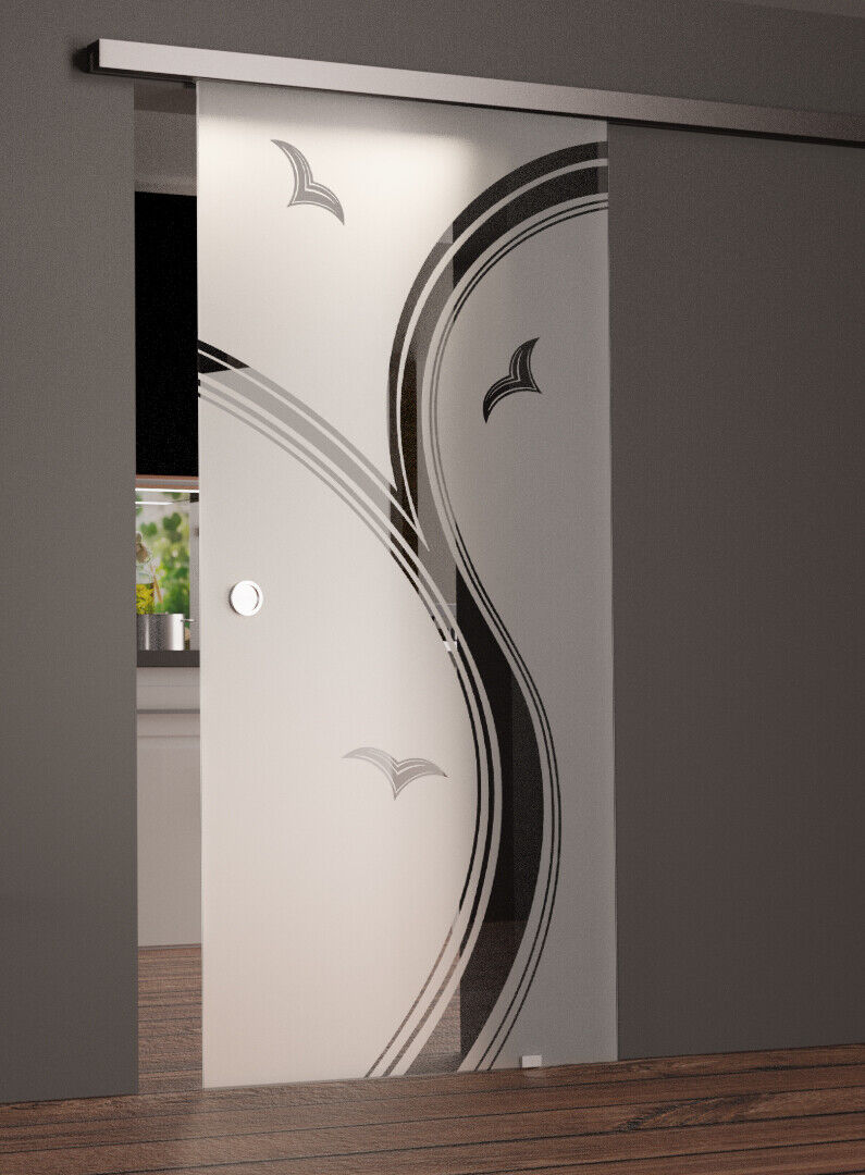 Melina Bird skleněné posuvné dveře 775 x 2180 mm 