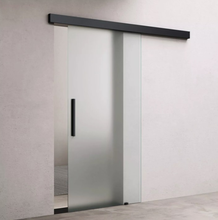 Amalfi Satinato Nano skleněné posuvné dveře 900 x 2050 mm