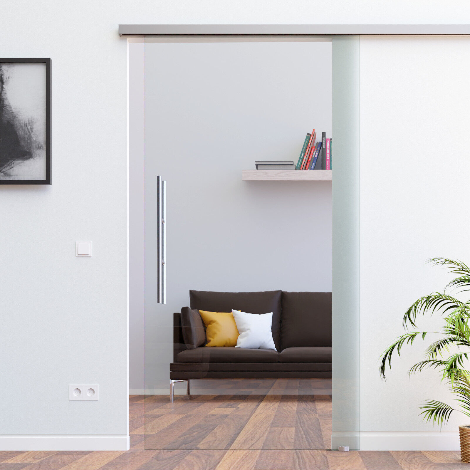 Amod Padova skleněné posuvné dveře 775 x 2050 mm s madlem