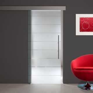 Glasdesign Malaga skleněné posuvné dveře 900 x 2050 mm s madlem