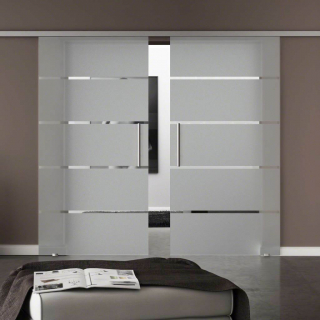 Amod Satira skleněné posuvné dveře dvoukřídlé 2x 77,5 cm